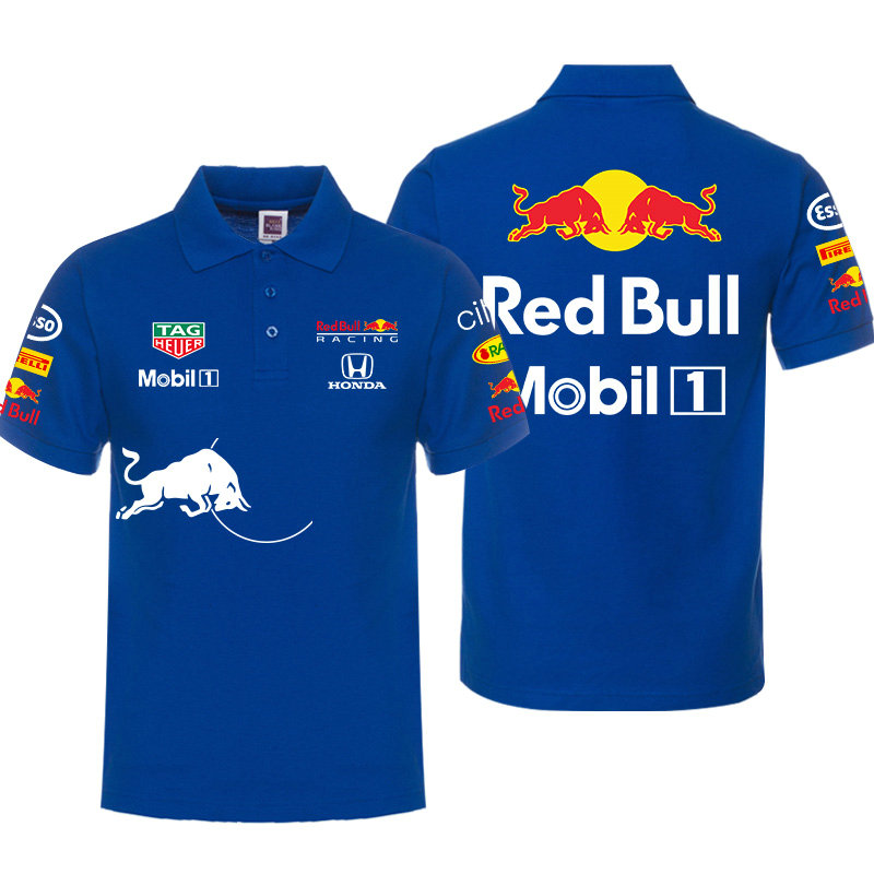 Polo Red Bull Racing Mobil 1 Coton Homme Manche Courte